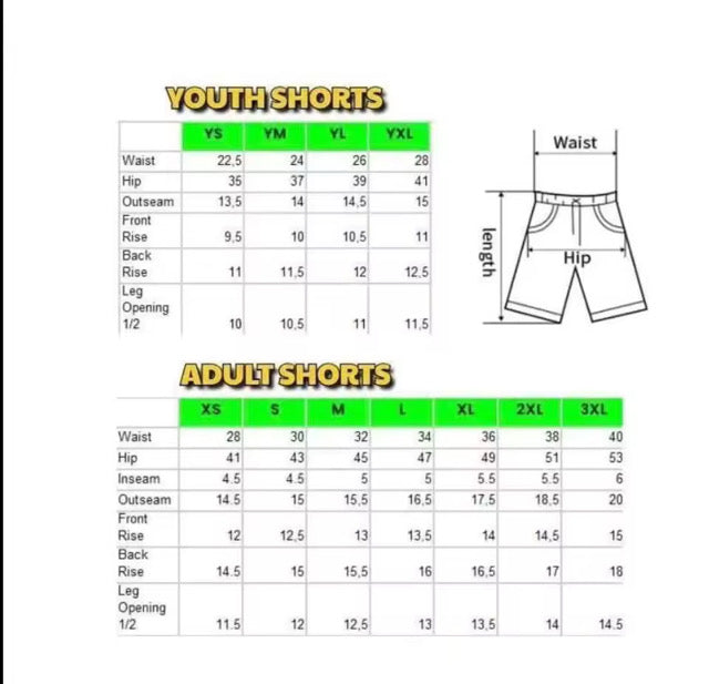 Ice Cream Drip Shorts - Adult