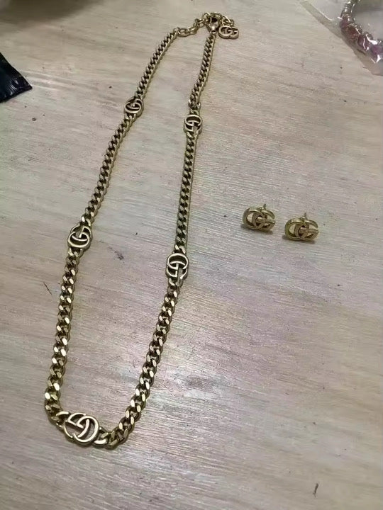 GG Necklace and Earrings