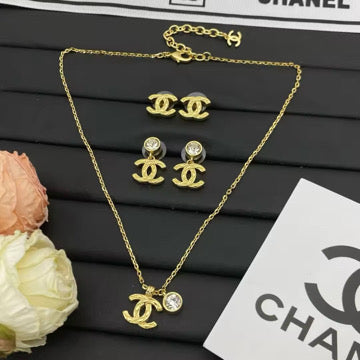 Chanel Earrings and Necklace