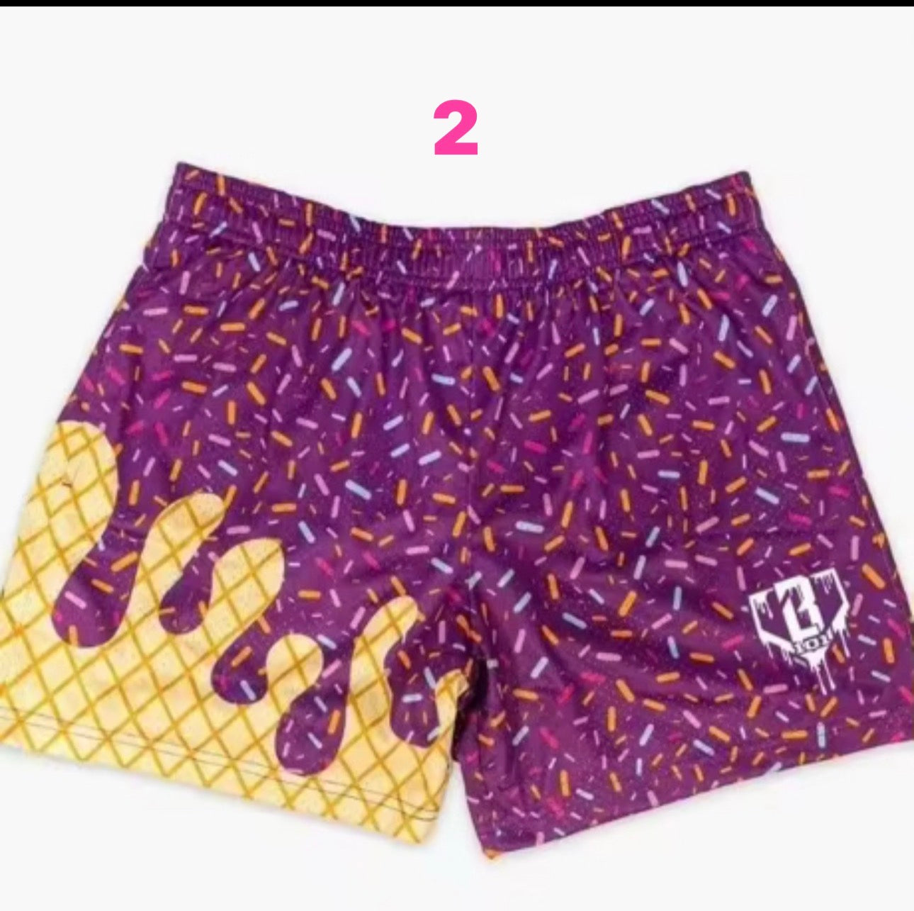 Ice Cream Drip Shorts - Adult