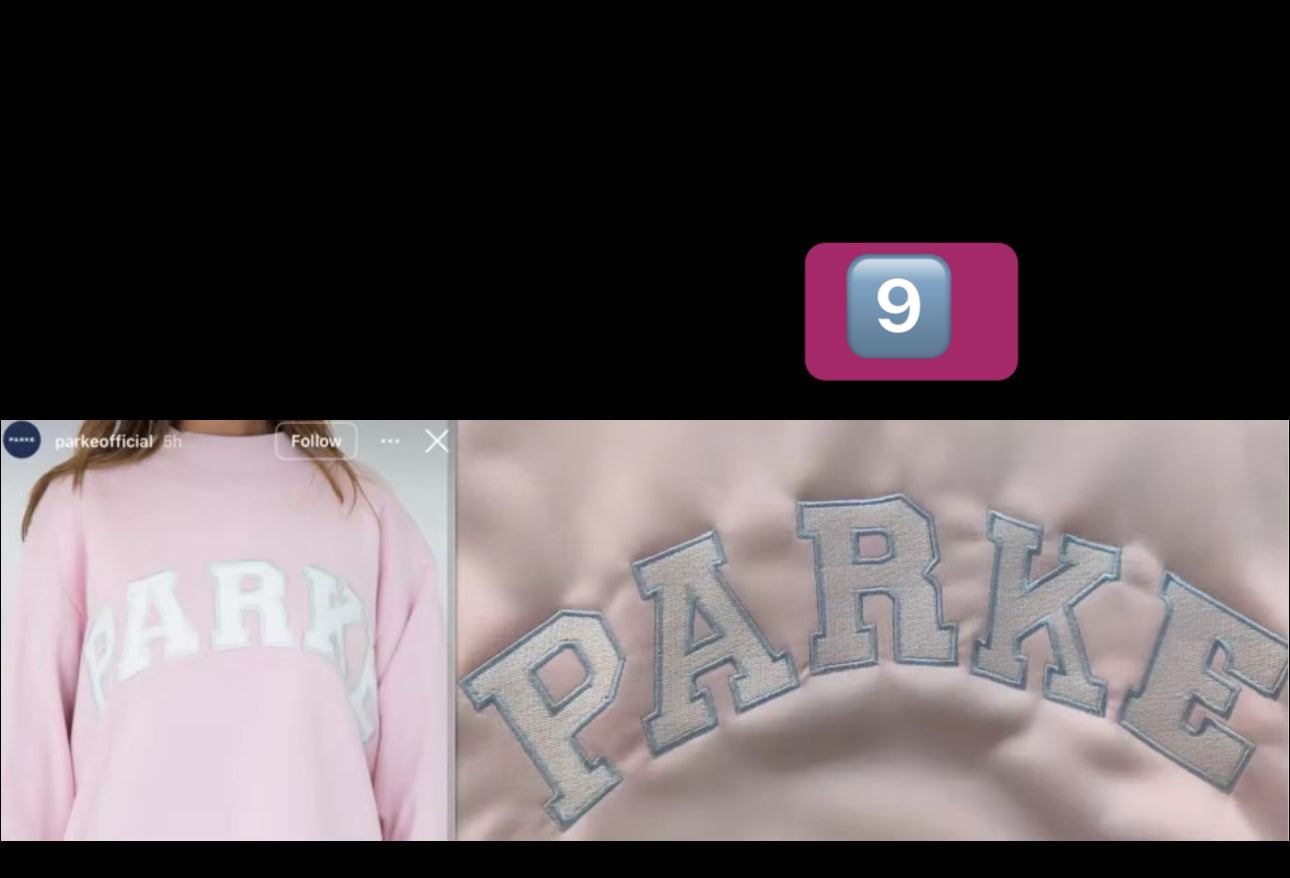 PARKE: Sweatshirt only, Pant Set or Short Set