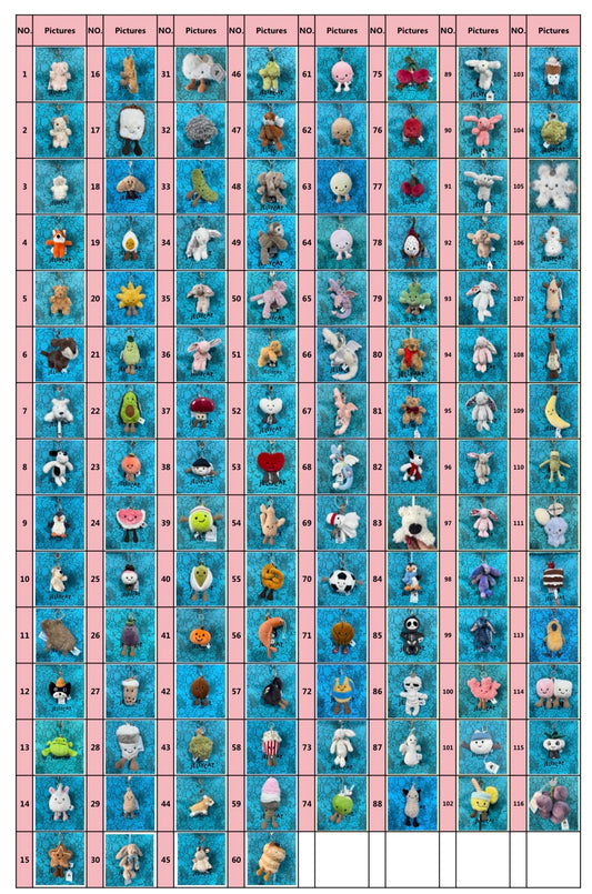 Jellycat Keychains