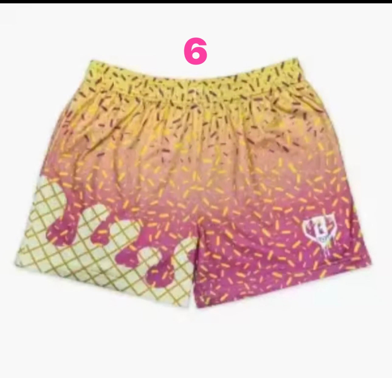 Ice Cream Drip Shorts - Adult
