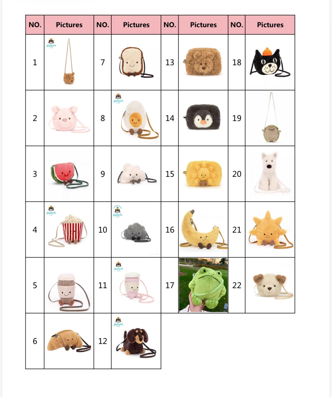 Jellycat Bags