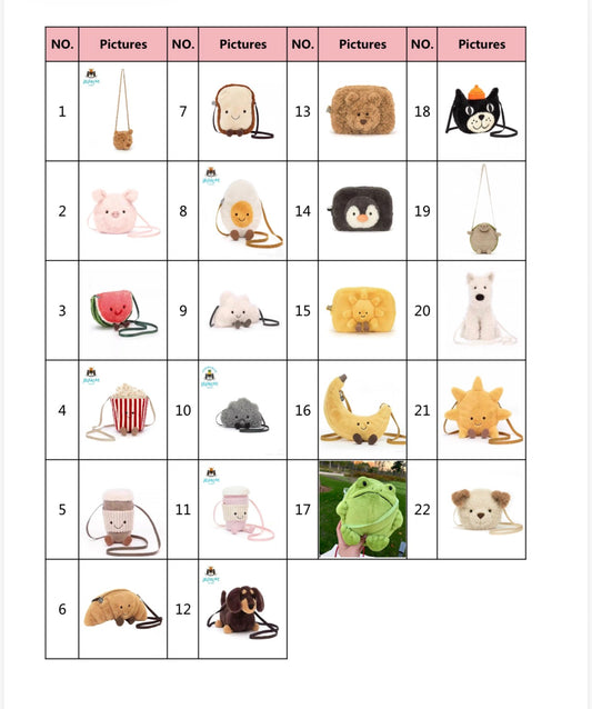 Jellycat Bags