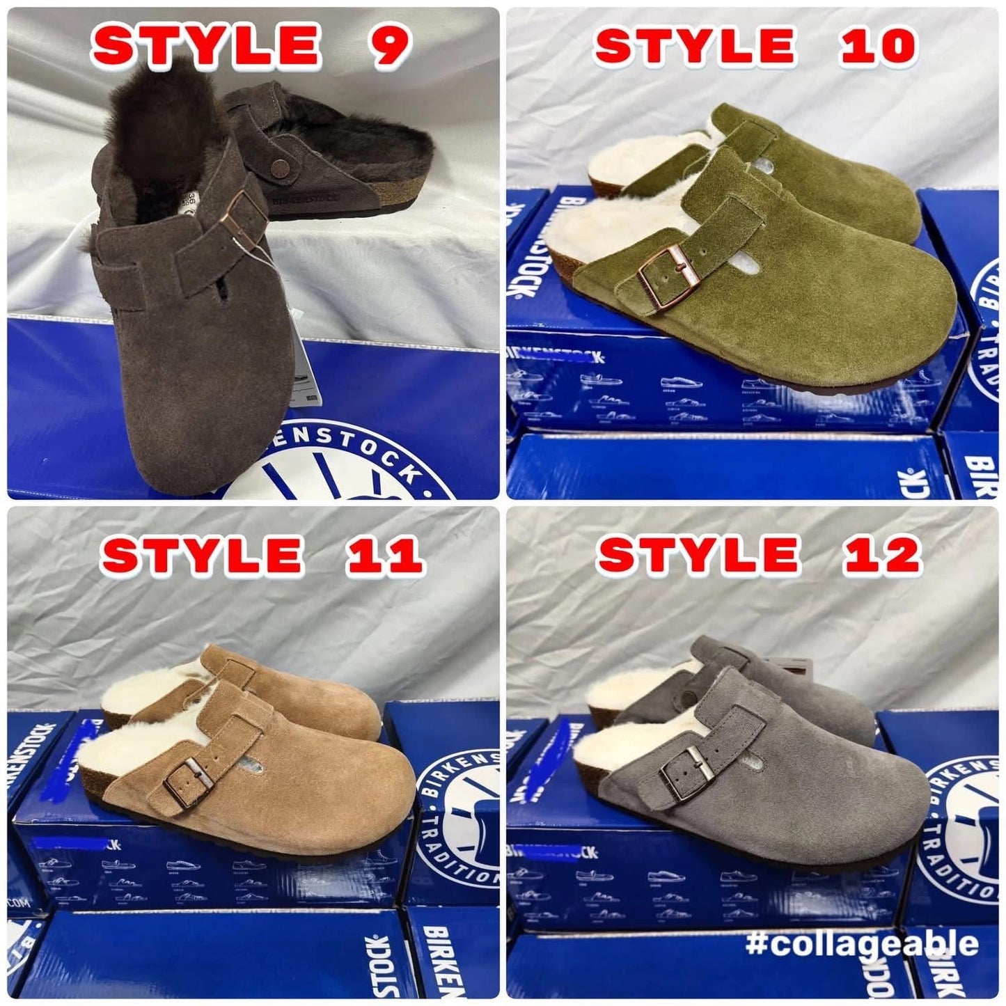 Birk Clogs with Fur and without Fur