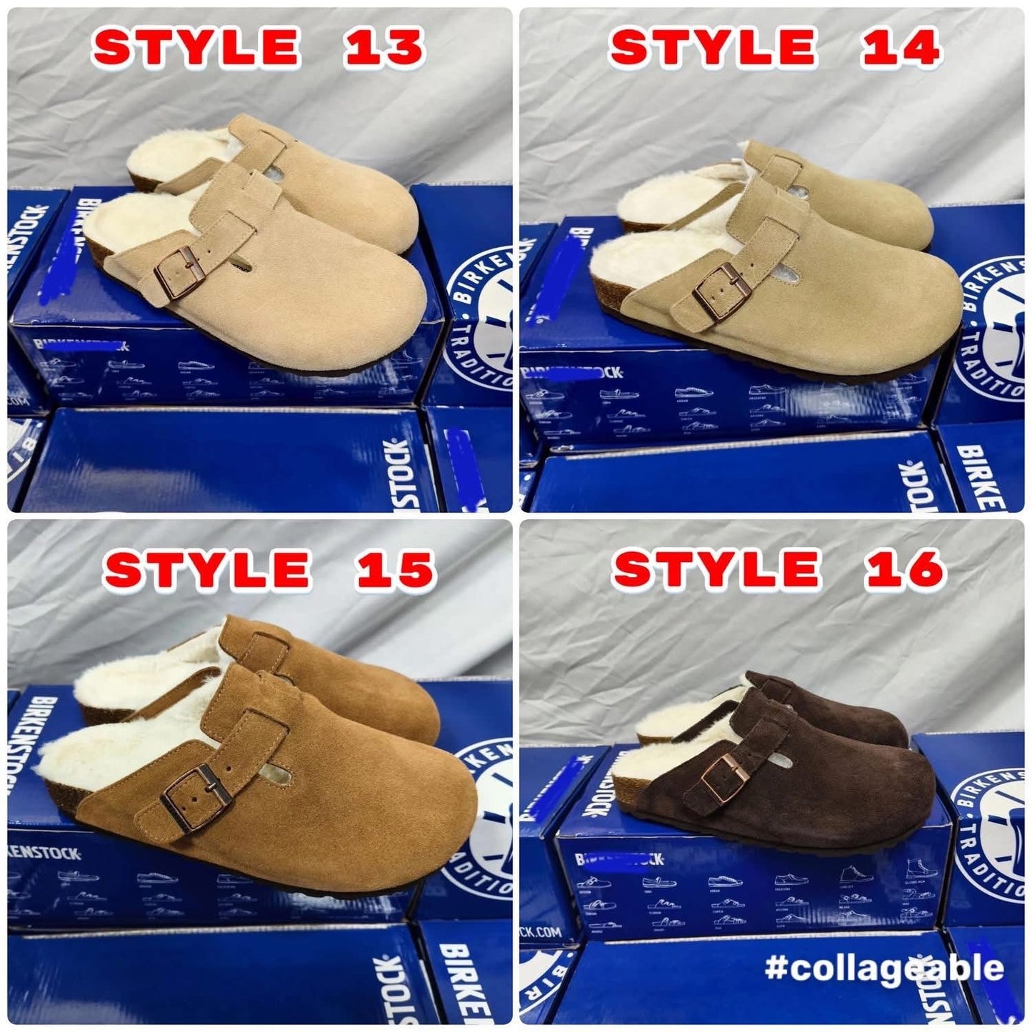 Birk Clogs with Fur and without Fur