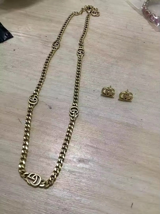GG Necklace and Earrings